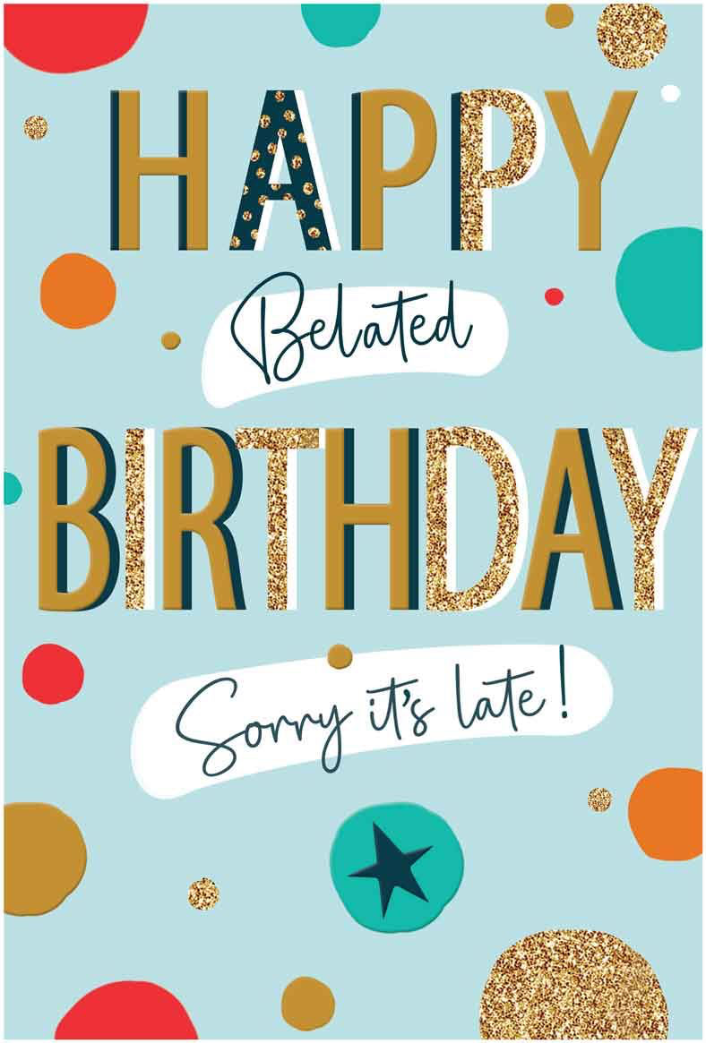 Belated Birthday card