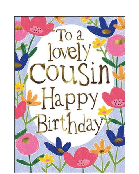 Cousin - birthday card