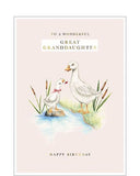 Great-Granddaughter - birthday card