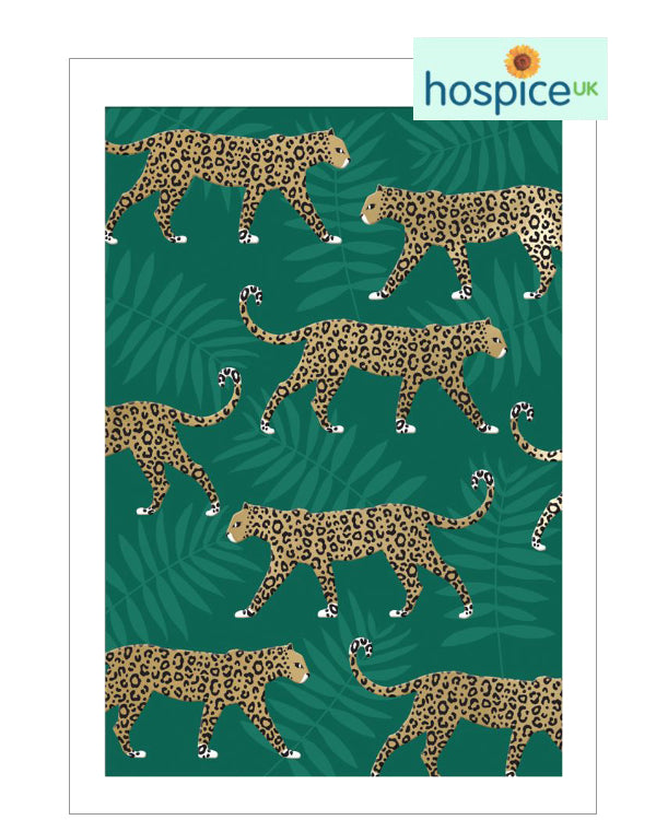 Leopards - Hospice UK blank card