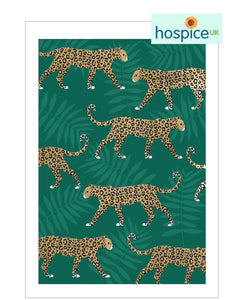 Leopards - Hospice UK blank card