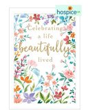 A life beautifully lived - Hospice UK sympathy card