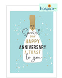A toast to you on your Anniversary - Hospice UK card