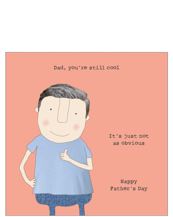 Dad, you're cool - Rosie Made a Thing Father's Day card