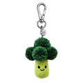 Silly Beans, soft and sweet 100% wool, Baxter the green head of broccoli keychain