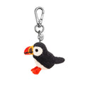 Silly Beans, soft and sweet 100% wool, Paul the puffin coastal bird keychain 