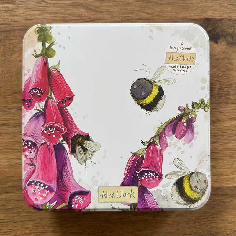 Alex Clark's Busy Bees - Gift tin with 16 notelets