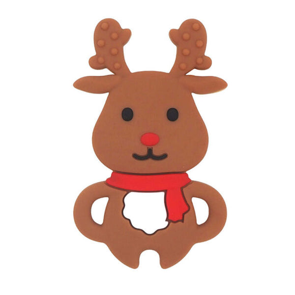 In in from Ziggle, this festive reindeer teether is perfect for teething as it is made from gum-soothing BPA free silicone, perfect for little hands to hold. Comes gift boxed making it a great stocking filler gift. 