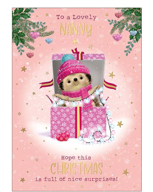 Lovely Nanny Christmas card