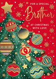 Special Brother at Christmas card