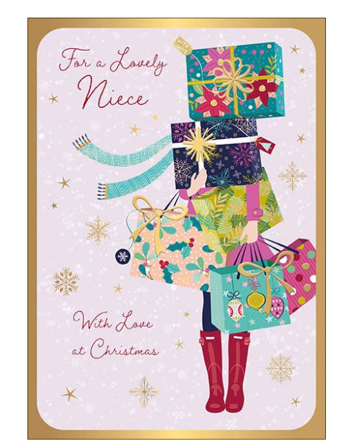 Lovely Niece Christmas card