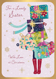 Lovely Sister Christmas card