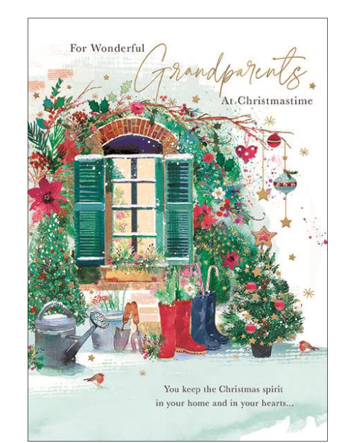 Wonderful Grandparents Christmas card