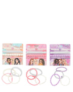 TopModel by Depesche hair ties and hair bobbles set of three. Accessorise like one of the TOPModel gang! Each set contains four bands that are super pretty as a hairband, but just as stylish as a bracelet &nbsp;- one band with white pearls and a coloured heart, a wide silver-coloured band, a wave-shaped band and a narrow band with the TOPModel logo.

There are 3 sets to collect: in rosé, in purple and in pink. Each set is sold separately.