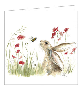 'Bee Lovely' by Sarah Reilly - Blank greetings card