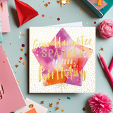 Granddaughter Sparkle  - birthday card