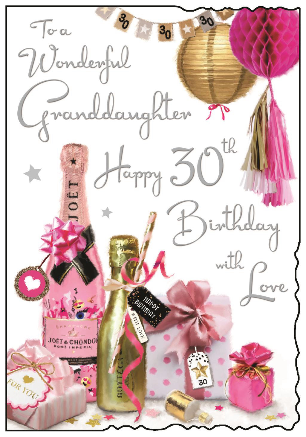 Granddaughter 30th Birthday card - Jonny Javelin