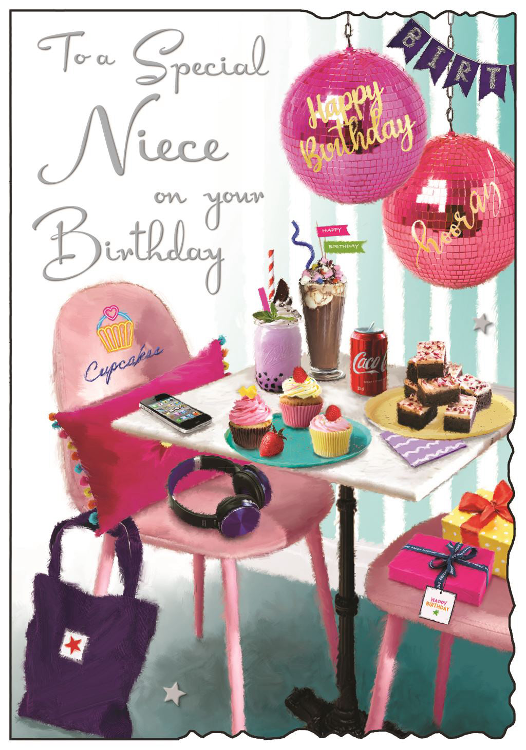 Special Niece Birthday card - Jonny Javelin