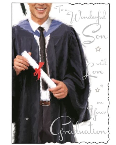 Son on your Graduation card - Jonny Javelin