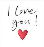 I Love You - Valentine's card