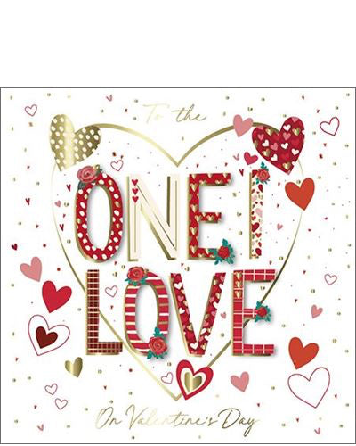 One I love  - Valentine's card