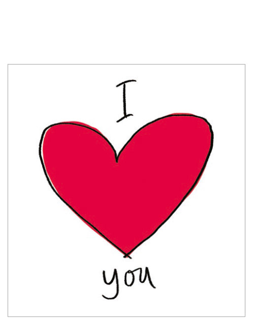 I Love You - Valentine's card