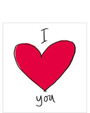 I Love You - Valentine's card