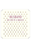 Husband, my one in a million - Valentine's card