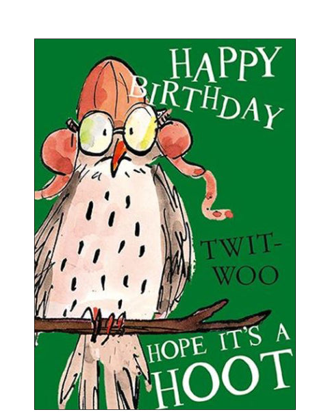 Hope it's a hoot  - The World of David Walliams Birthday card