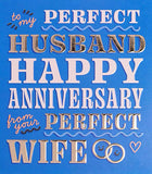 Perfect Husband on our Anniversary card