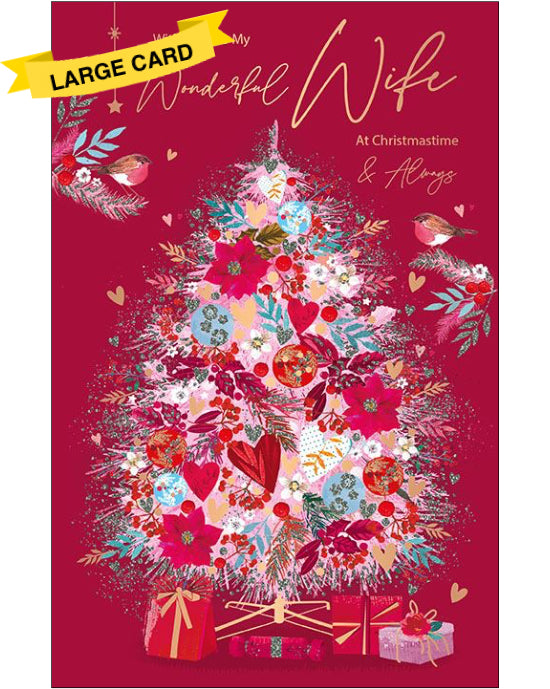 To my Wonderful Wife Christmas card