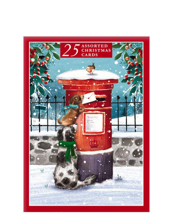Box of 25 assorted Christmas cards