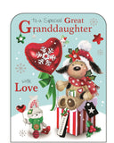 Great Granddaughter Christmas card - Jonny Javelin Christmas card