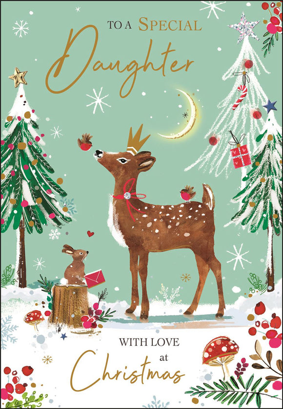 Daughter Christmas card - Jonny Javelin Christmas card