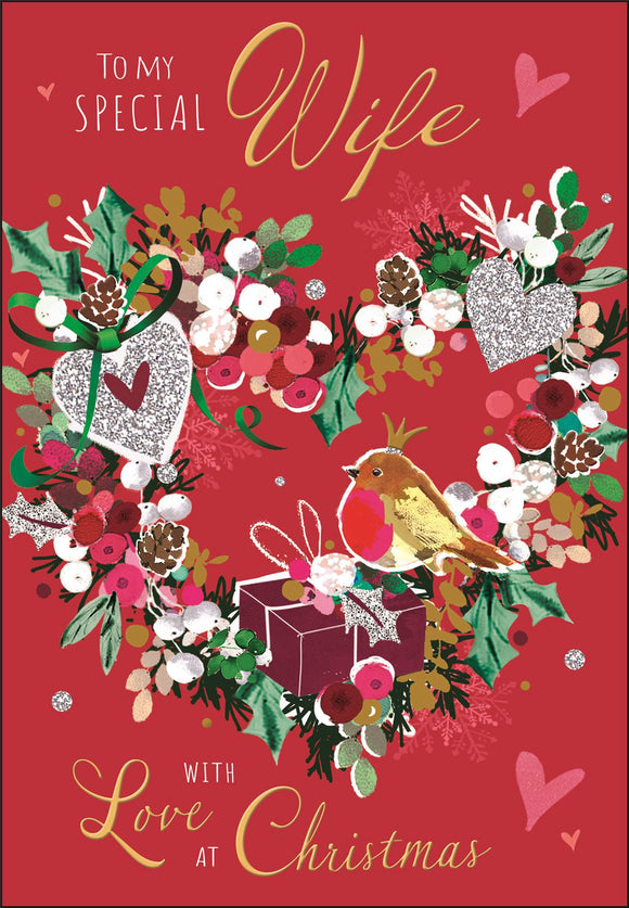 Wife Christmas card - Jonny Javelin Christmas card