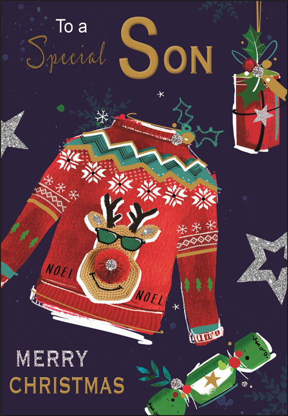 Son Christmas card - Jonny Javelin Christmas card