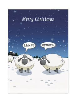 Baaaaa! Humbug! - funny Christmas card