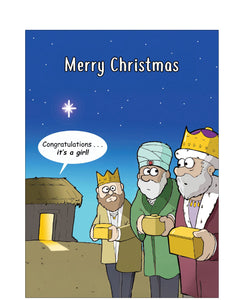 Three Wise Men - funny Christmas card
