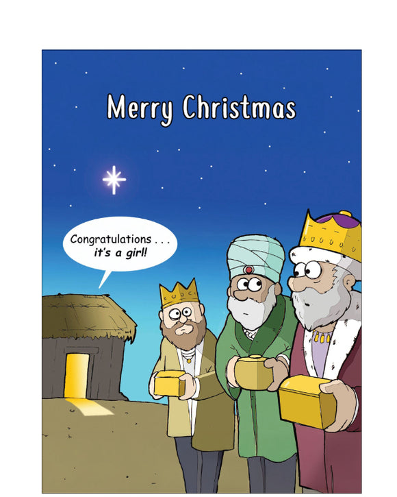 Three Wise Men - funny Christmas card