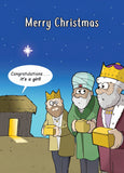 Three Wise Men - funny Christmas card