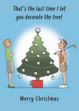 Golfballs - funny Christmas card