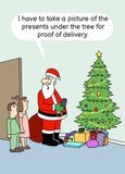 Proof of delivery - funny Christmas card