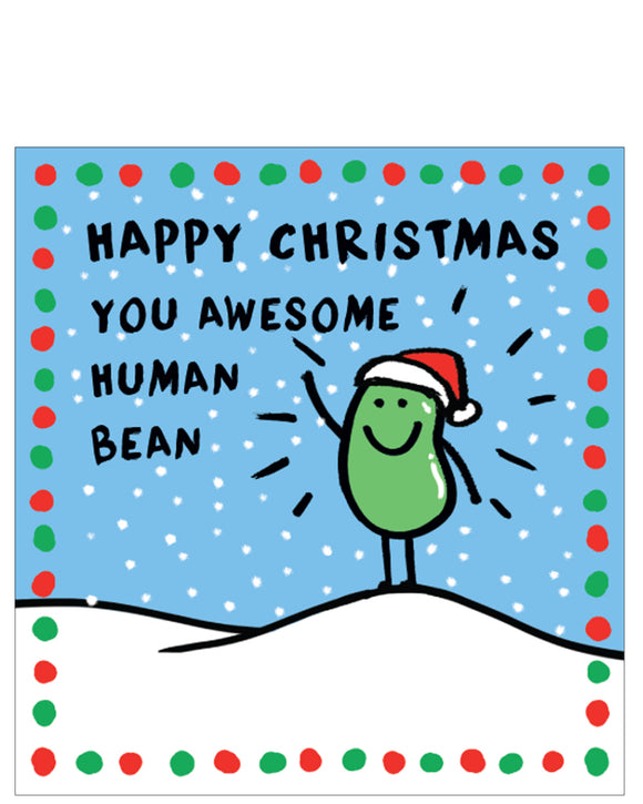 Awesome human bean - Christmas card