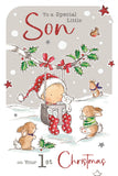 Son's 1st Christmas - Jonny Javelin Christmas card