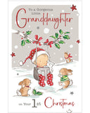 Granddaughter's 1st Christmas card - Jonny Javelin Christmas card