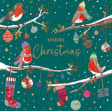 Well-dressed Robins - Pack of 5 Charity Christmas cards