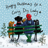 Crazy Dog Lady - Alex Clark Christmas card