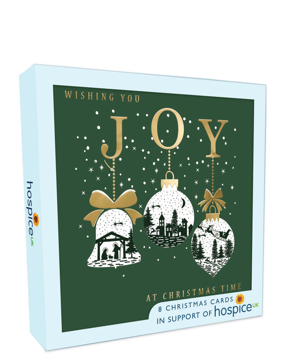 Wishing you joy - Box of 8 charity Christmas cards