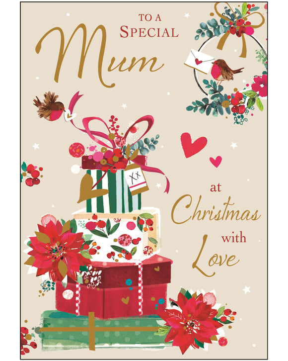 Mum Chirstmas card - Jonny Javelin Christmas card