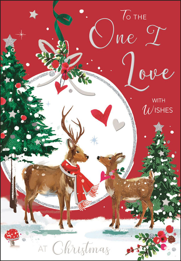One I Love Christmas card - Jonny Javelin Christmas card